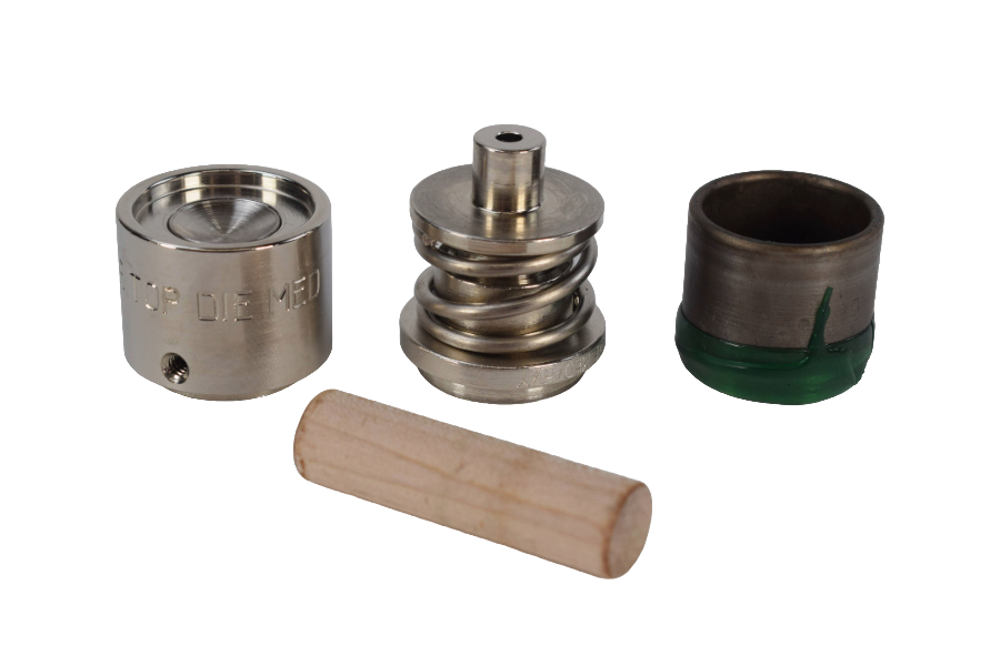 Handy Button Covering Dies with Short Cutter
