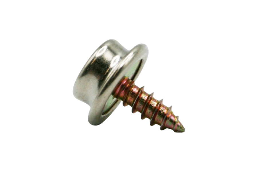 Snap Screw Stud - 3/8" - Nickel - 1C