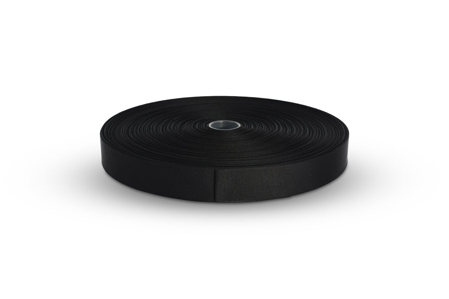 Grosgrain Nylon Binding Black 3/4", 1"
