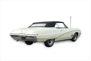 E-Z ON vendor-installed example for 1968–1972 GM Chevelle, Malibu, SS, F85, 442, LeMans, Tempest, GTO; example color may differ from Black/Black. Photo does not imply additional included components.