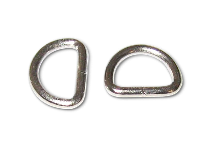 Nickel-Plated Brass D-rings