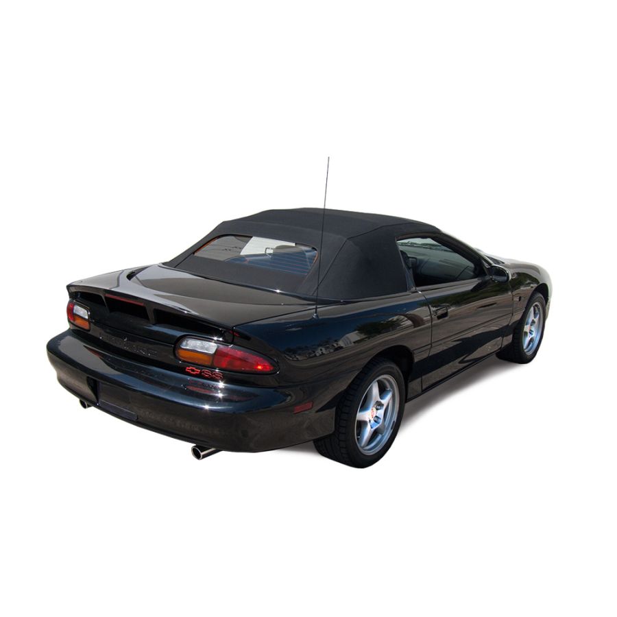 E-Z ON vendor-installed example for 1994–2002 GM Camaro, Firebird, Trans AM, Firehawk; example color may differ from Dk Beige/Black. Photo does not imply additional included components.