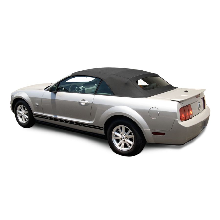 E-Z ON vendor-installed example for 2005–2014 Ford Mustang, Mustang GT, Cobra; example color may differ from Med Lt Stone/Grey. Photo does not imply additional included components.