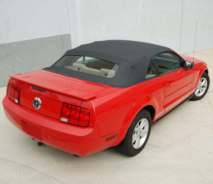 E-Z ON vendor-installed example for 2005–2014 Ford Mustang, Mustang GT, Cobra; example color may differ from Black/Grey. Photo does not imply additional included components.