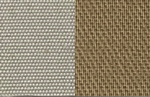 Robbins Stayfast Hot Rod swatch — 2094 Oyster/Tan. Material sample, not a finished product.
