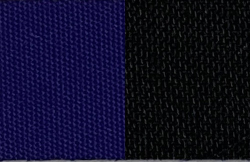 Robbins Stayfast Hot Rod swatch — 2454 Concord Grape/Black. Material sample, not a finished product.