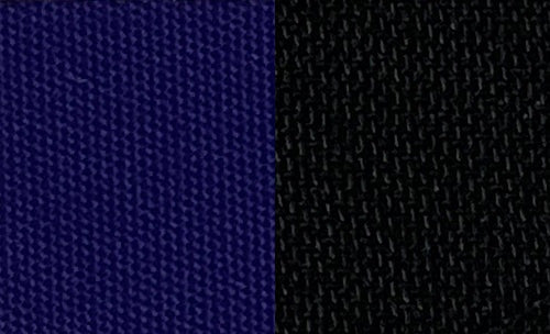Robbins Stayfast Hot Rod swatch — 2454 Concord Grape/Black. Material sample, not a finished product.